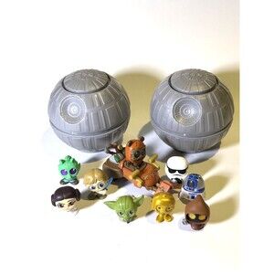 Star Wars Doorables 9 LOT Leia Luke Jawa C3PO Greedo Yoda Ewok R2D2 SPEEDER BIKE